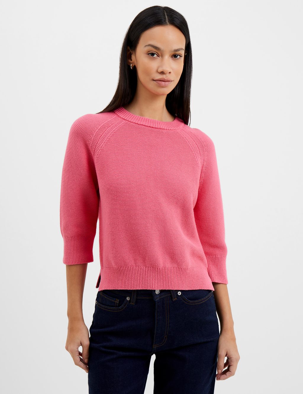 Pure Cotton Ribbed Sweatshirt image 1