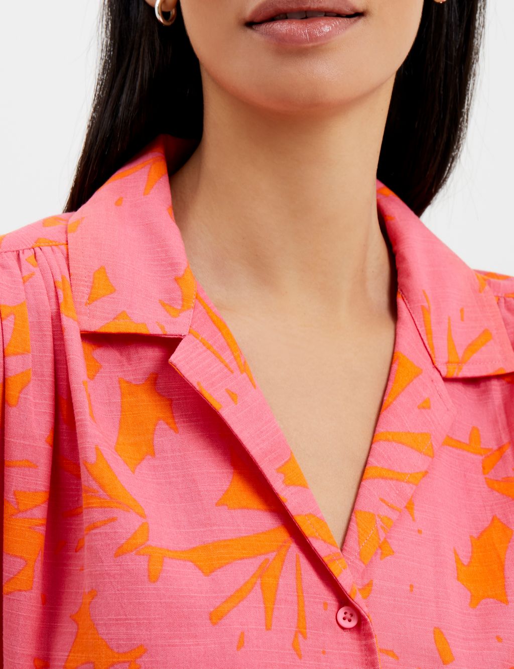 Tencel™ Rich Printed Relaxed Shirt image 3