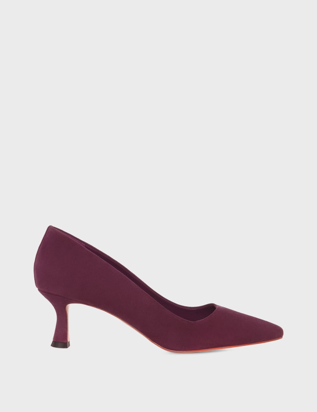 Suede Kitten Heel Pointed Court Shoes image 2