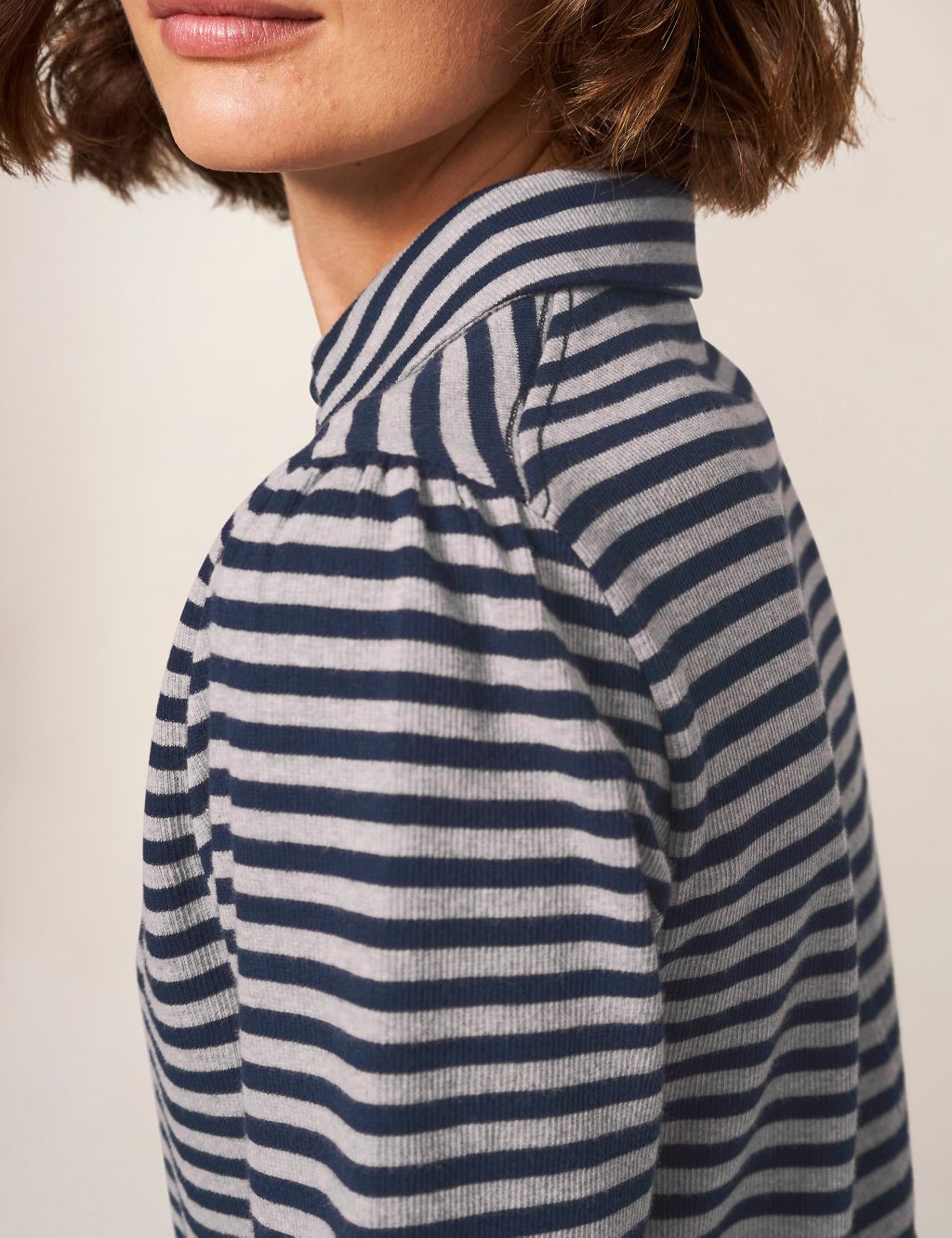 Cotton Rich Striped Collared Shirt image 4