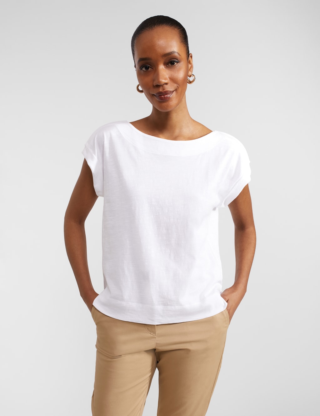 Pure Cotton Slub T-Shirt