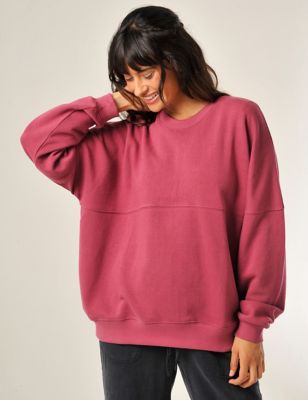 Pure Cotton Oversized Sweatshirt | Burgs | M&S