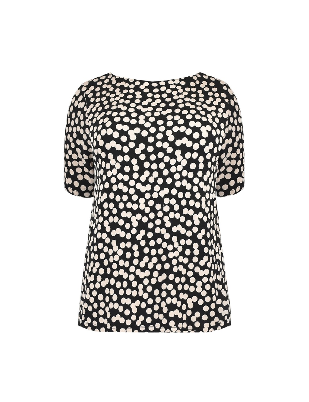 Jersey Polka Dot Relaxed Longline T-Shirt image 2
