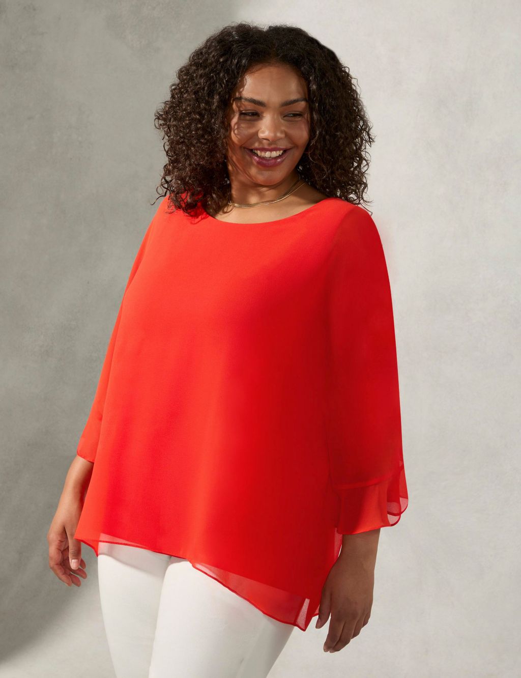 Round Neck Relaxed Blouse image 4