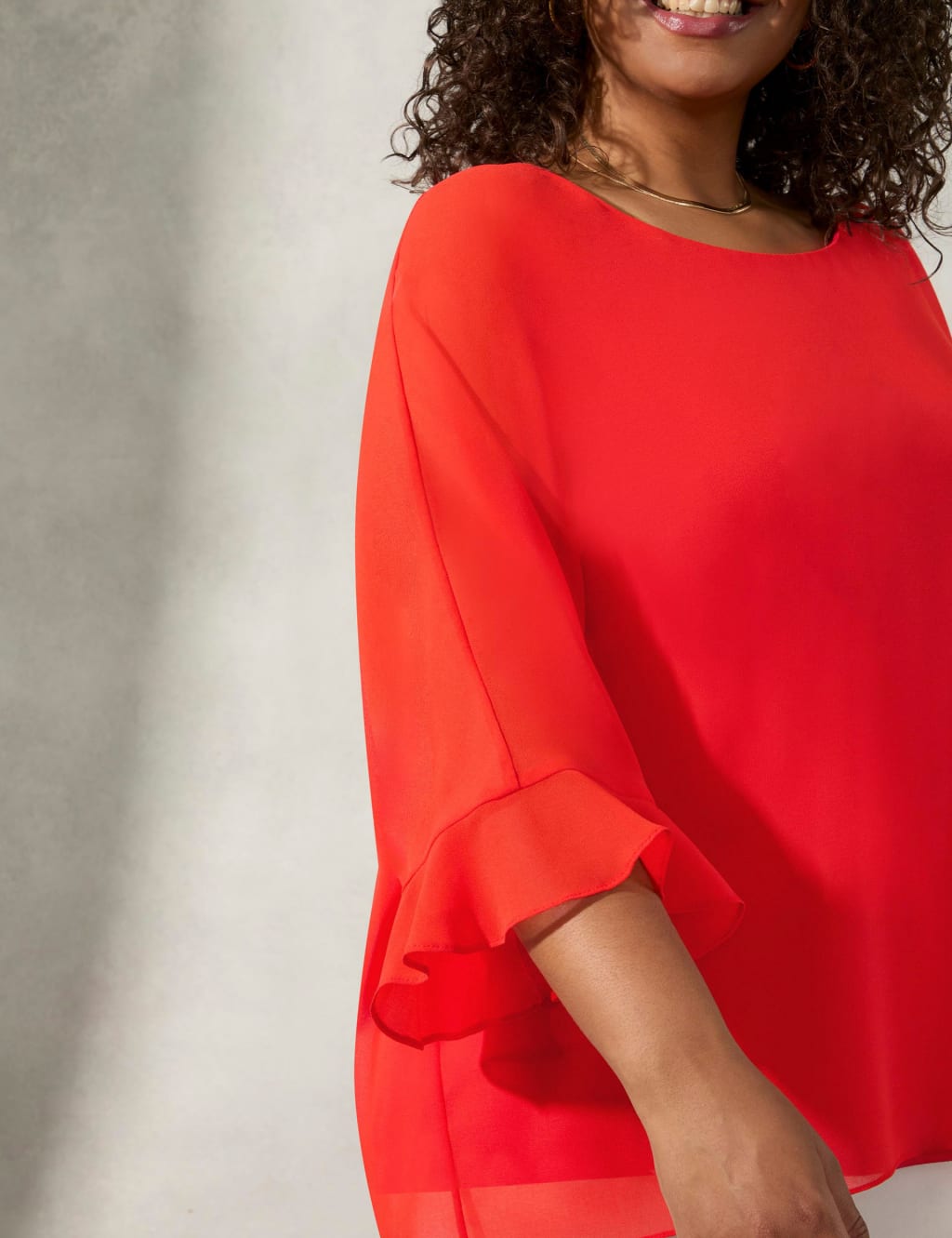 Round Neck Relaxed Blouse image 5