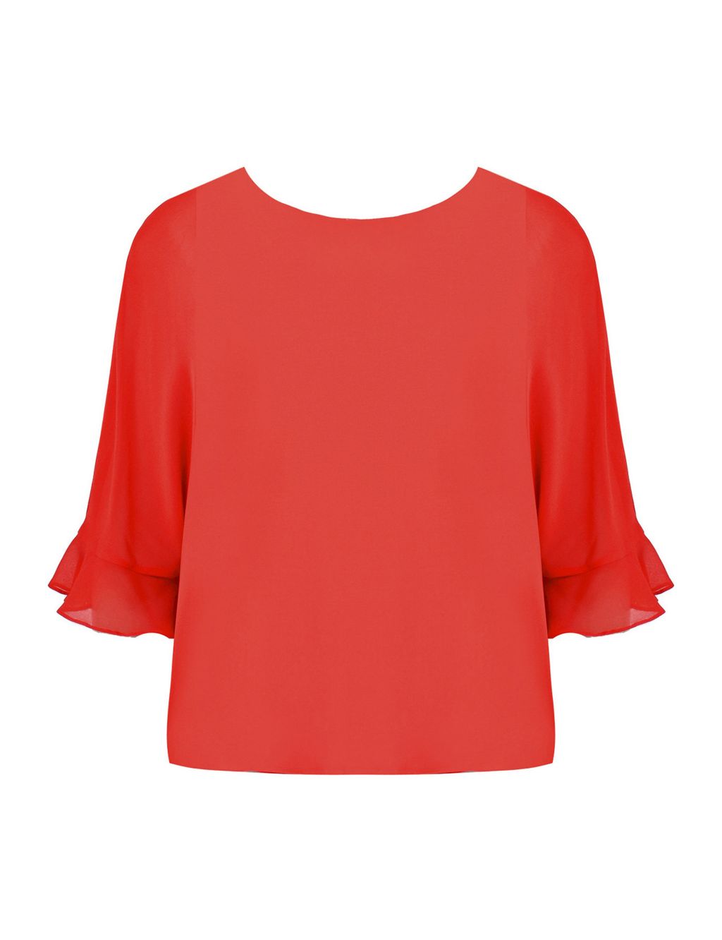 Round Neck Relaxed Blouse image 2