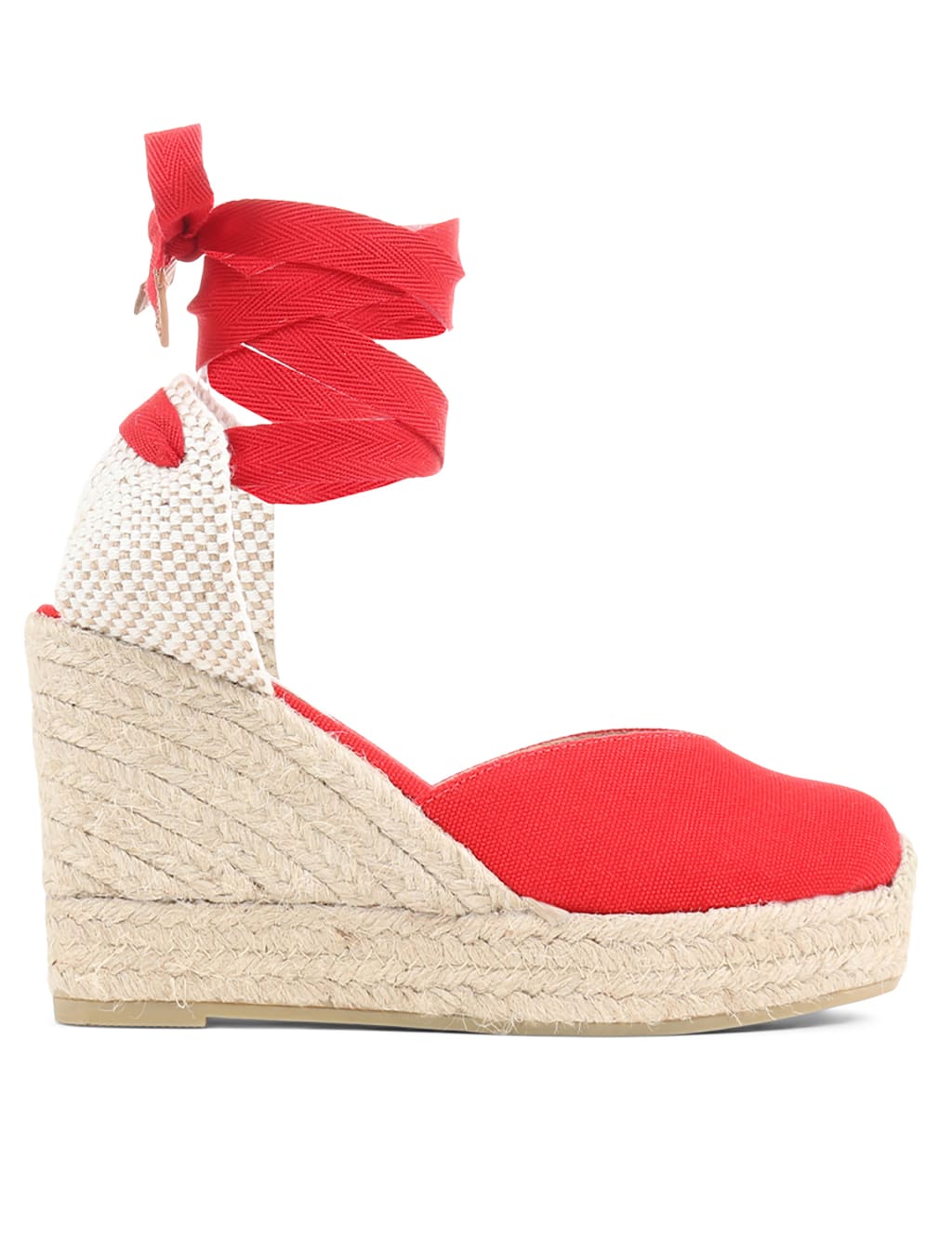 Canvas Ankle Strap Wedge Espadrilles image 2