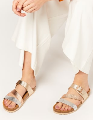 M&s ladies flat online sandals