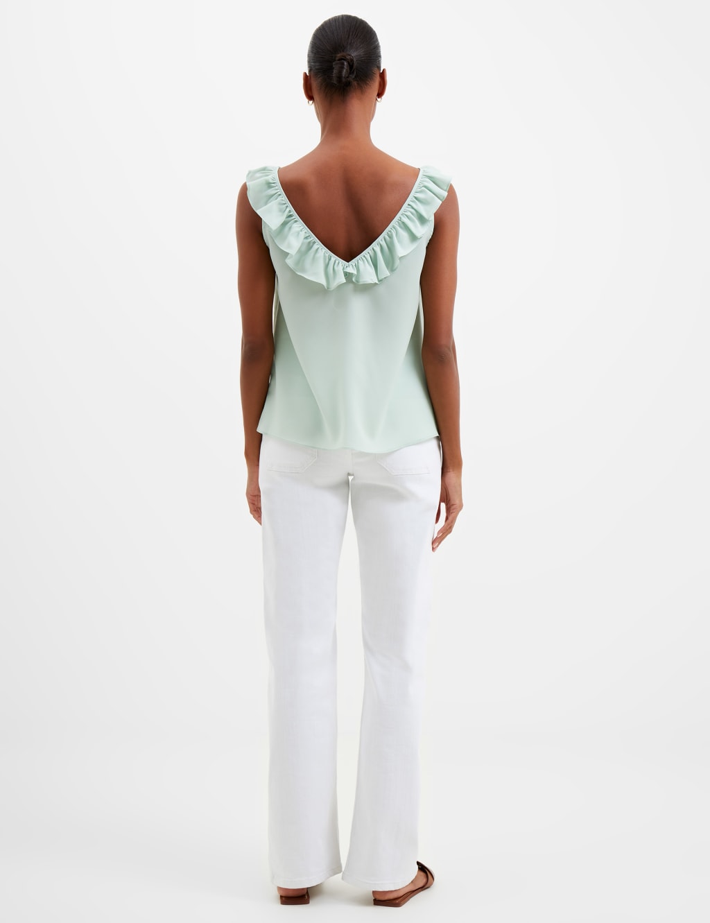 Crepe Frill Detail Cami Top image 3