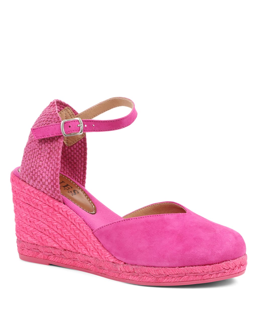 Suede Ankle Strap Wedge Espadrilles image 2