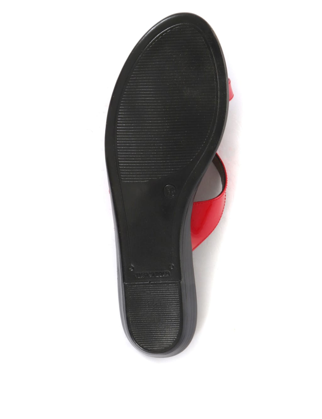 Leather Patent Strappy Flat Mule Sandals image 5