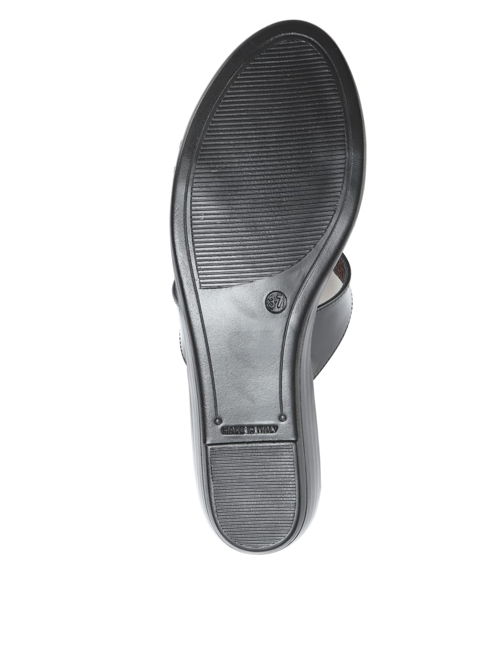 Leather Patent Strappy Flat Mule Sandals image 5