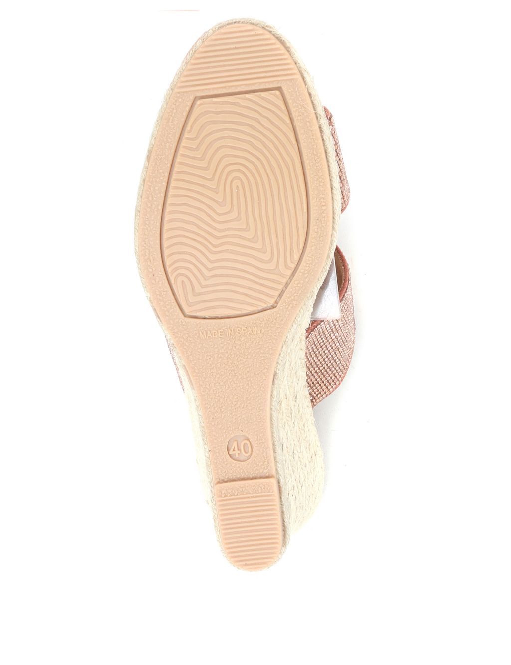 Leather Wedge Heel Espadrille Sandals image 6