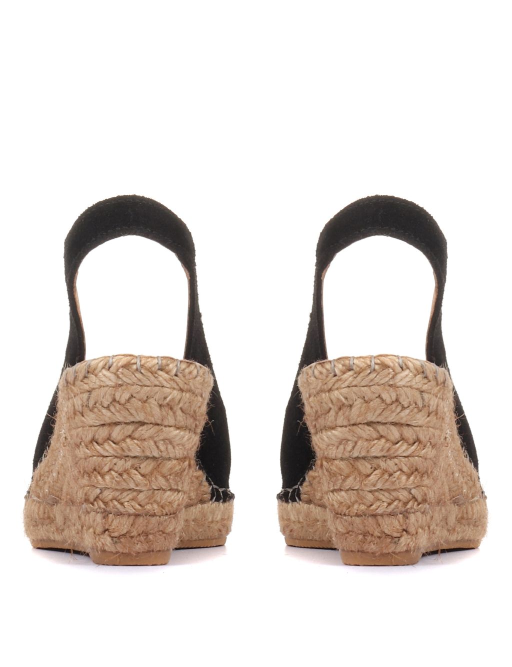 Suede Slingback Wedge Sandals image 4
