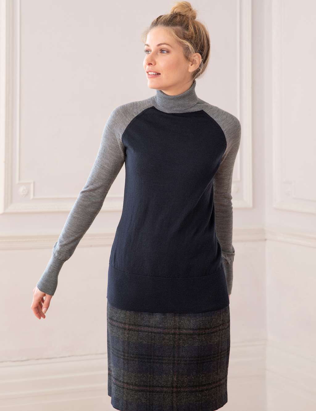 Pure Merino Wool Roll Neck Jumper image 3