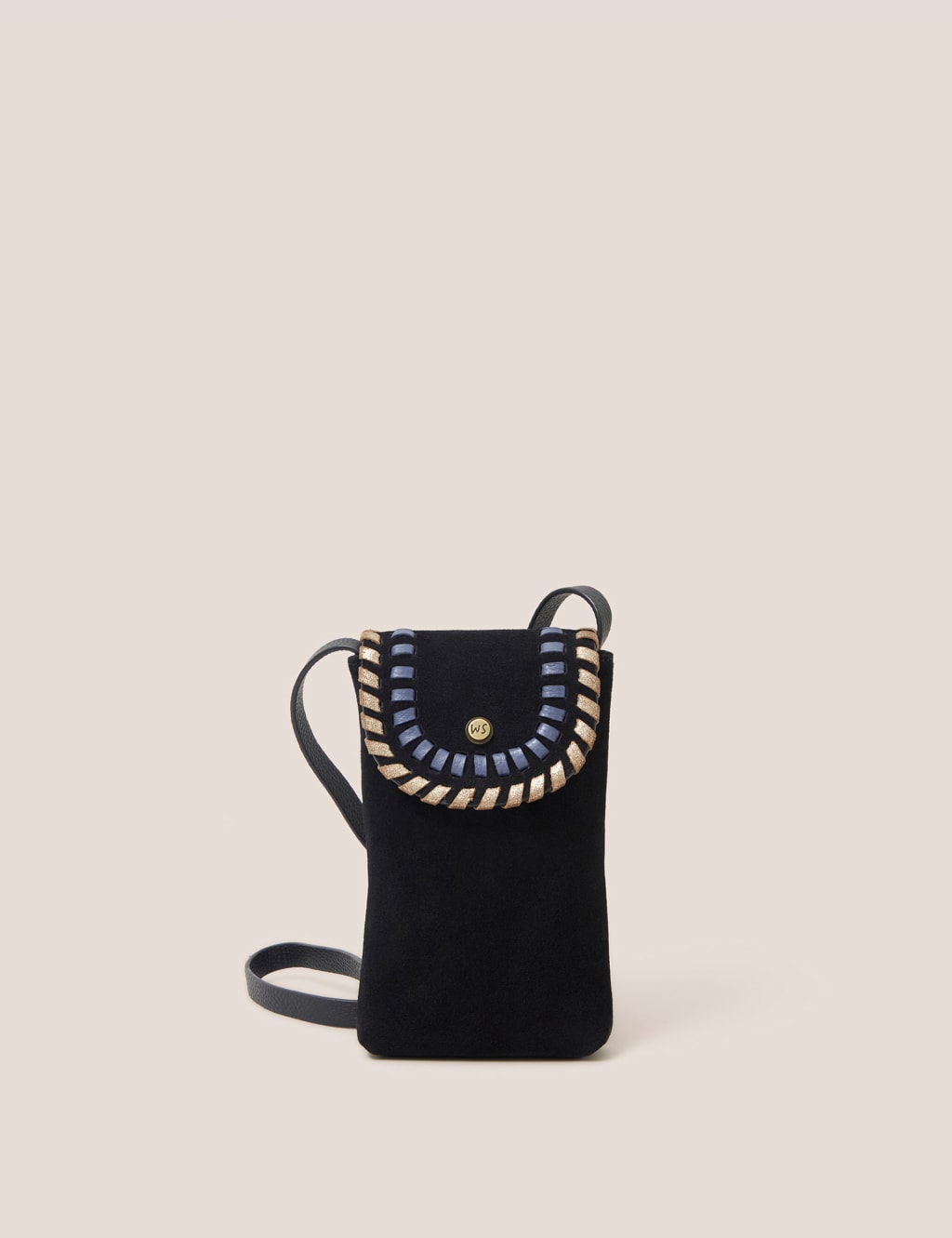 Leather Cross Body Phone Bag image 1