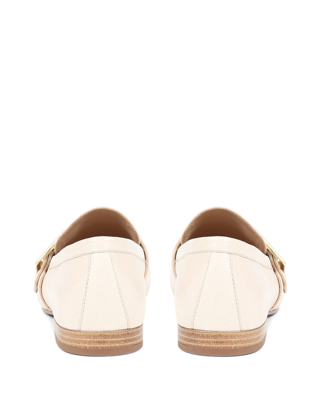 Leather Buckle Flat Loafers image 5