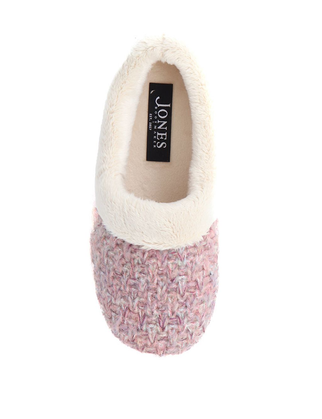 Faux Fur Lined Round Toe Slippers image 3