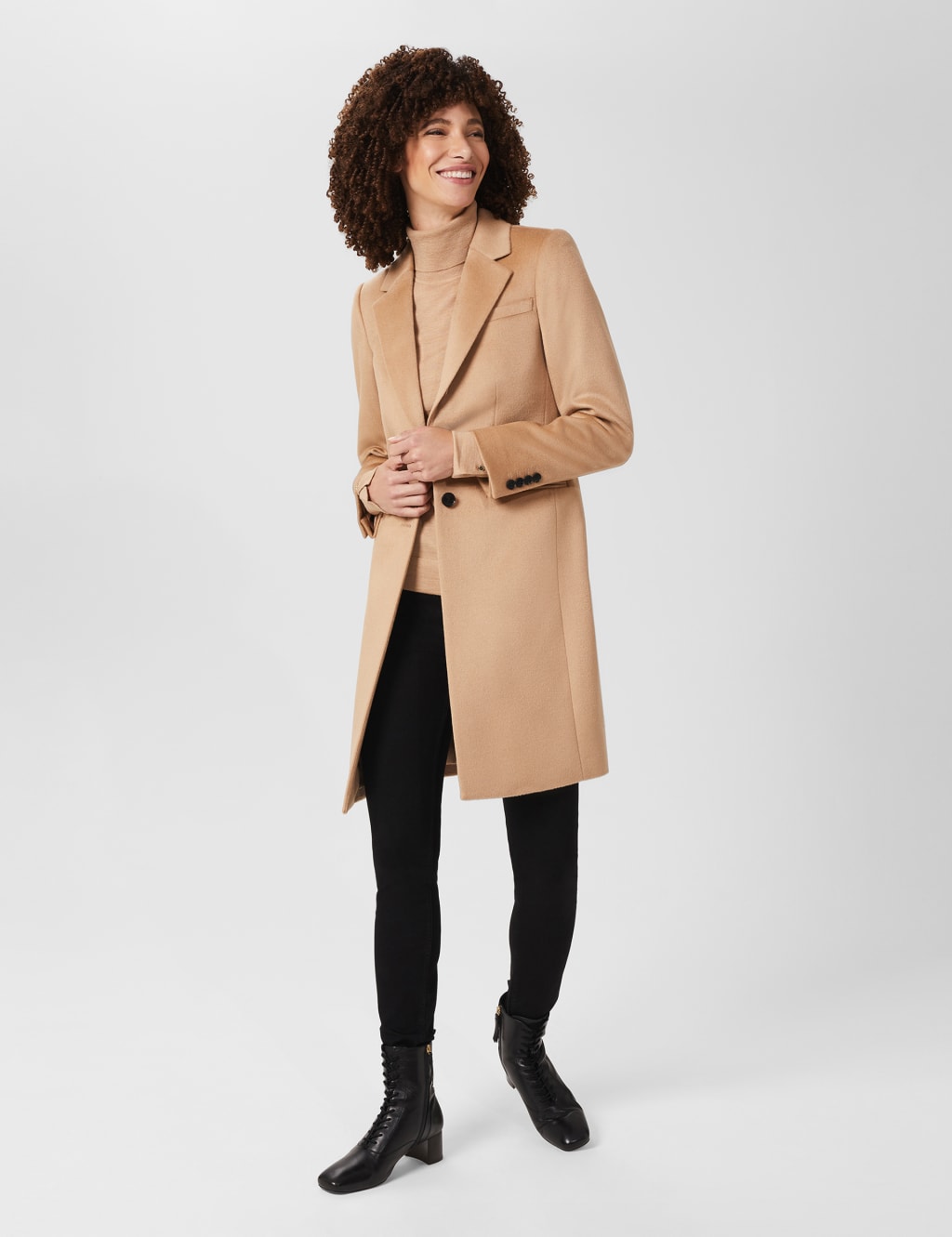 Tilda Pure Wool Single Breasted Coat image 3