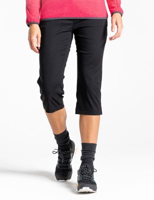 Craghoppers Women's Tapered Cropped Walking Trousers - 10 - Black, Black