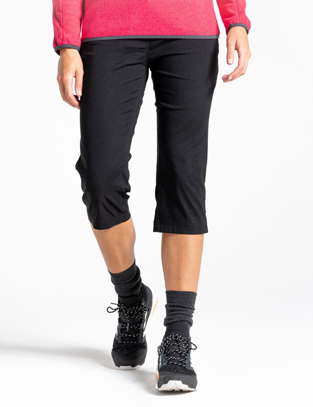 Tapered Cropped Walking Trousers