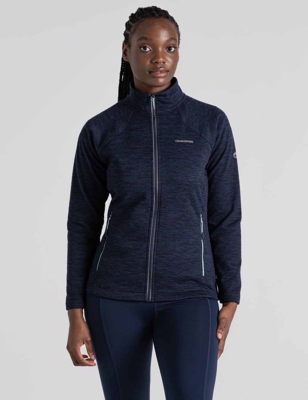 Zip Up Funnel Neck Fleece Jacket image 1