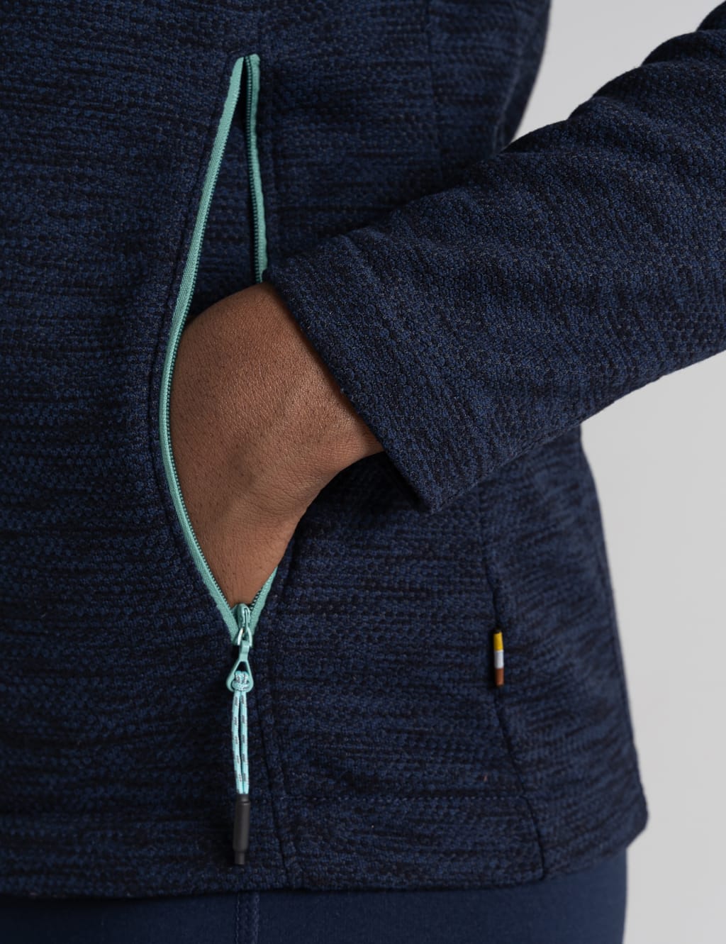 Zip Up Funnel Neck Fleece Jacket image 6