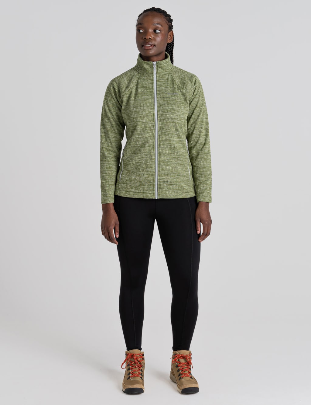 Zip Up Funnel Neck Fleece Jacket image 3