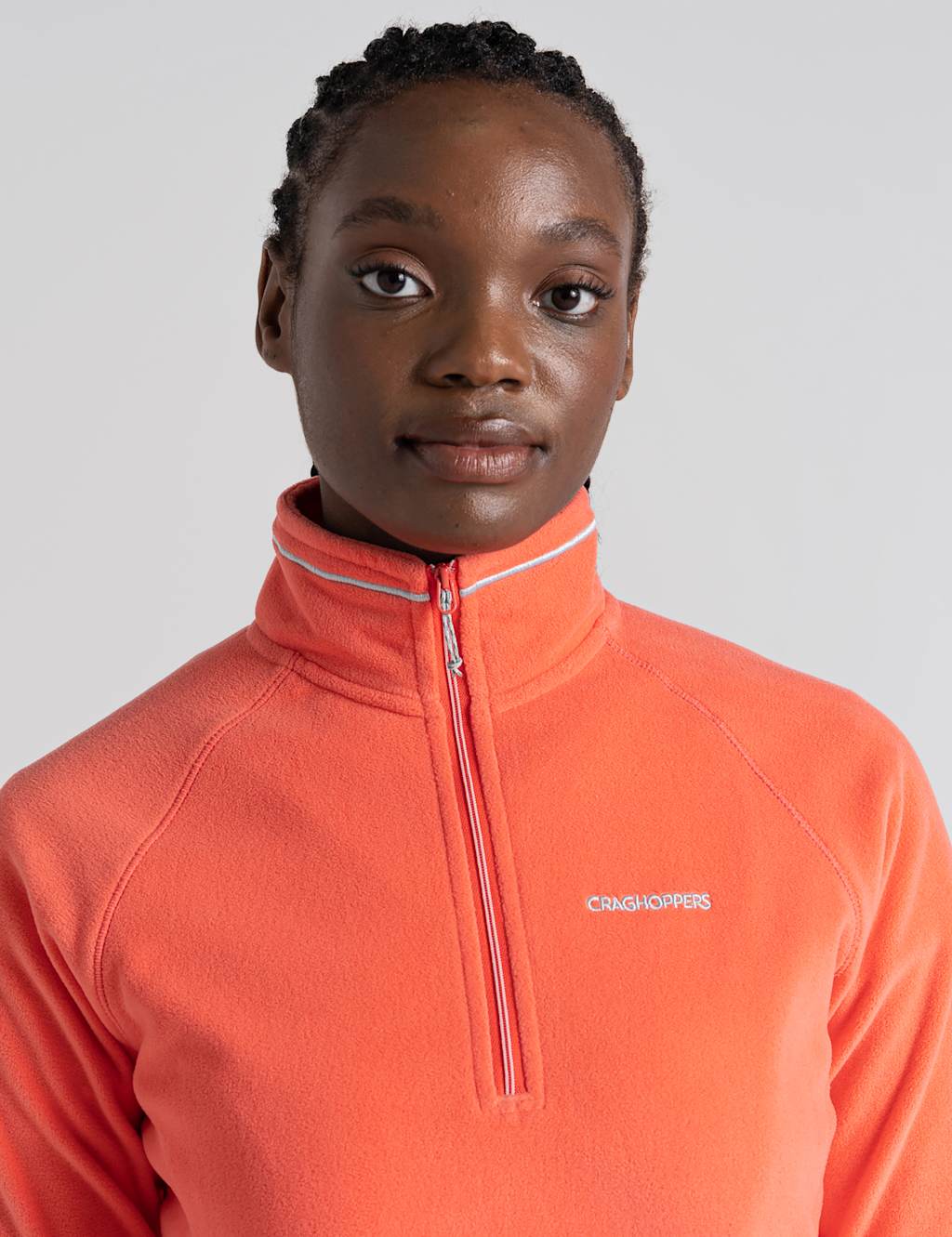 Fleece Funnel Neck Half Zip Sweatshirt image 4