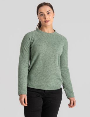 Craghoppers Womens Knitted Crew Neck Sweatshirt - 8 - Green, Green