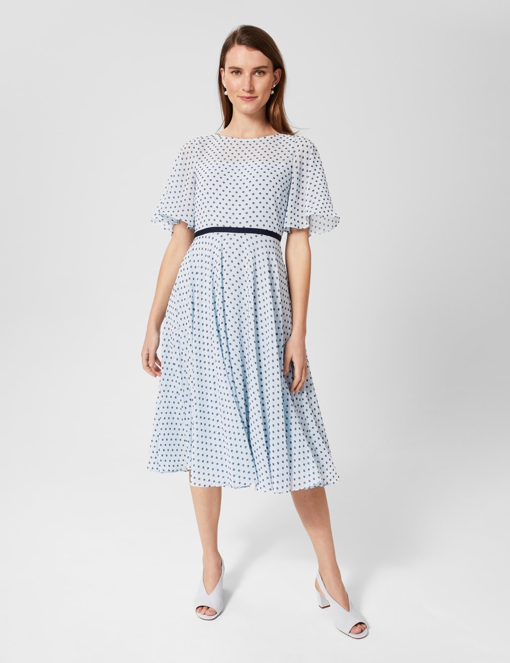 Printed Midi Swing Dress image 1