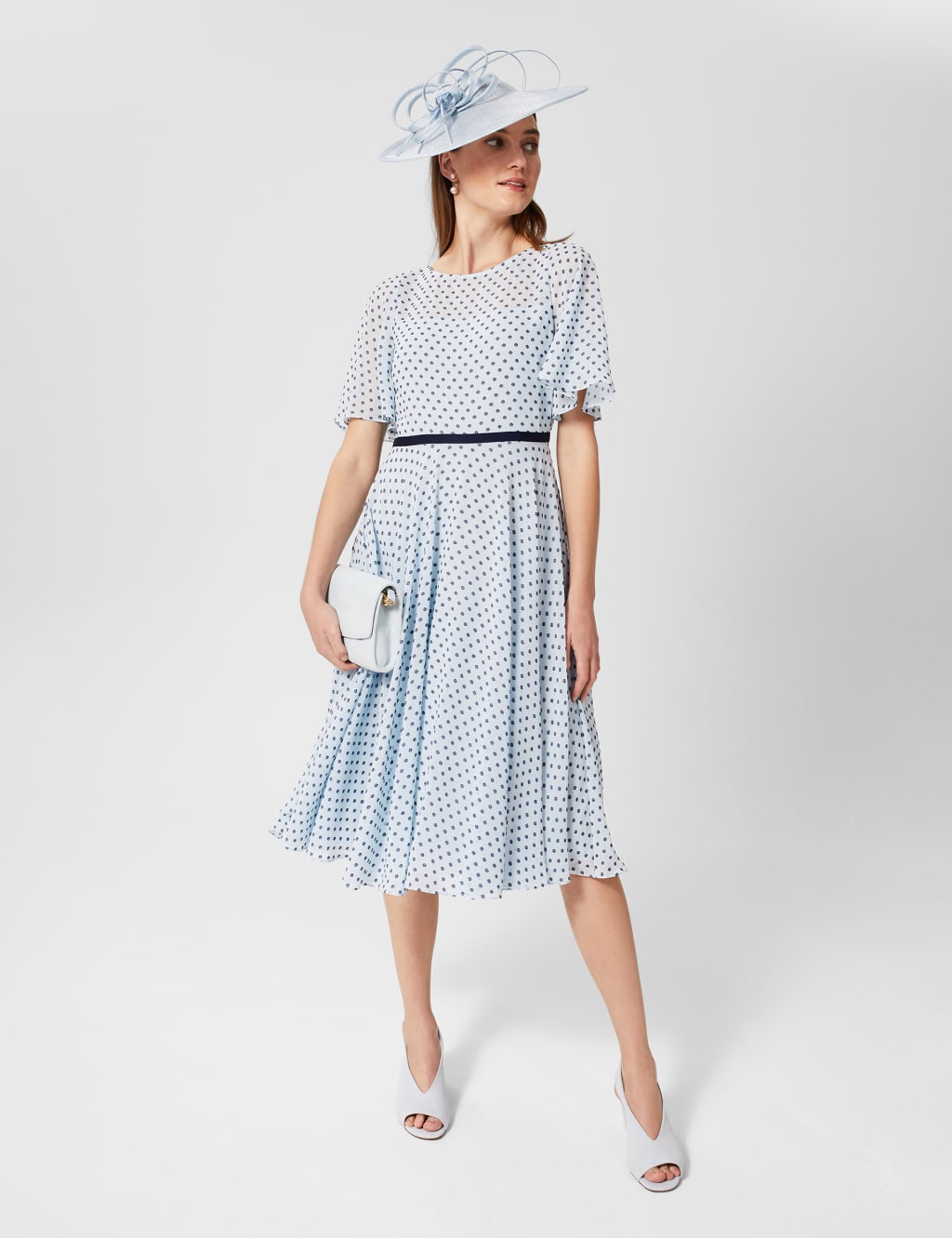 Printed Midi Swing Dress image 6