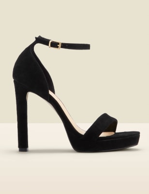 M&s best sale black sandals