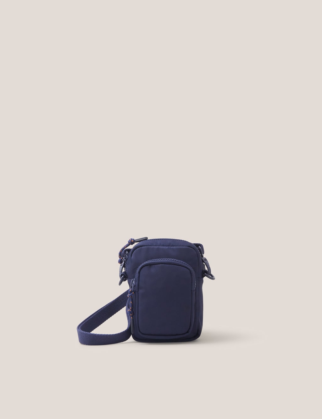 Nylon Zip Detail Cross Body Phone Bag image 2