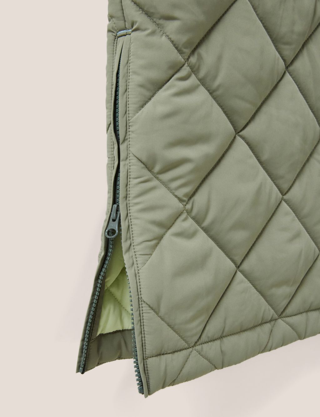 Quilted Hooded Longline Coat image 2