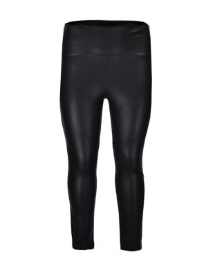 Sosandar faux leather leggings - Pleat - CamaragrancanariaShops AG - front  trousers her Alexander McQueen
