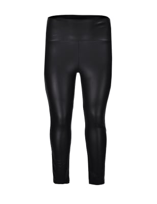 M&S COLLECTION Black Faux Leather High Waisted Super Stretch