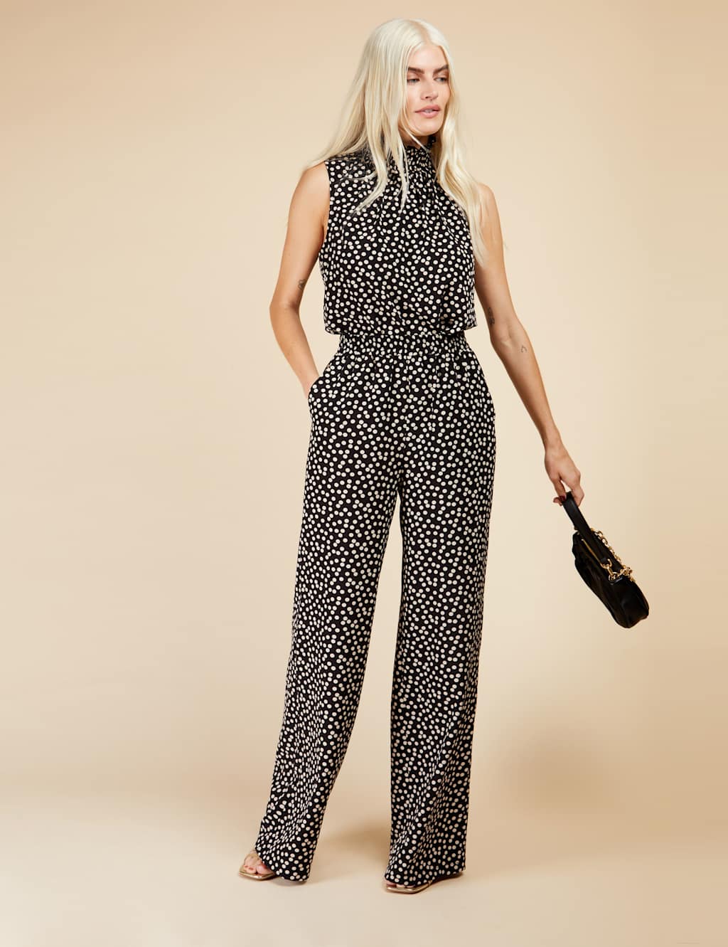 Polka Dot Shirred Vest Top image 7