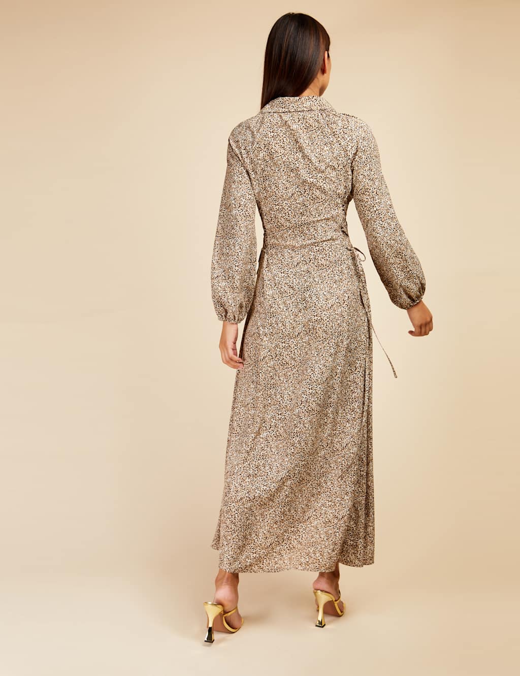 Animal Print Maxi Relaxed Shirt Dress image 4