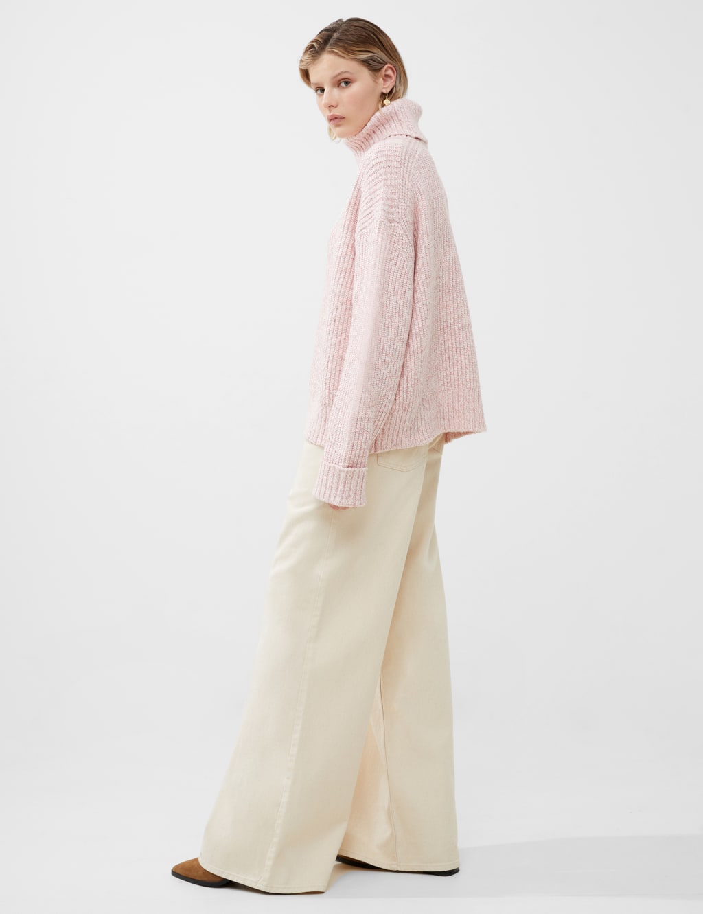 Ribbed Funnel Neck Jumper image 4