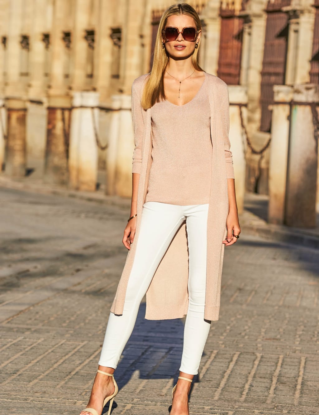 Sparkly Edge to Edge Longline Cardigan