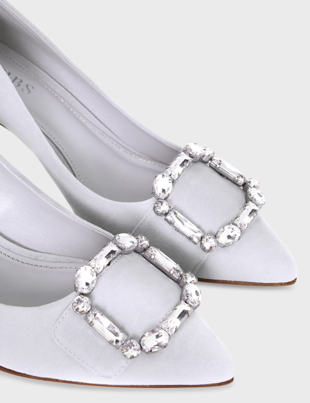 Suede Kitten Heel Pointed Court Shoes image 4