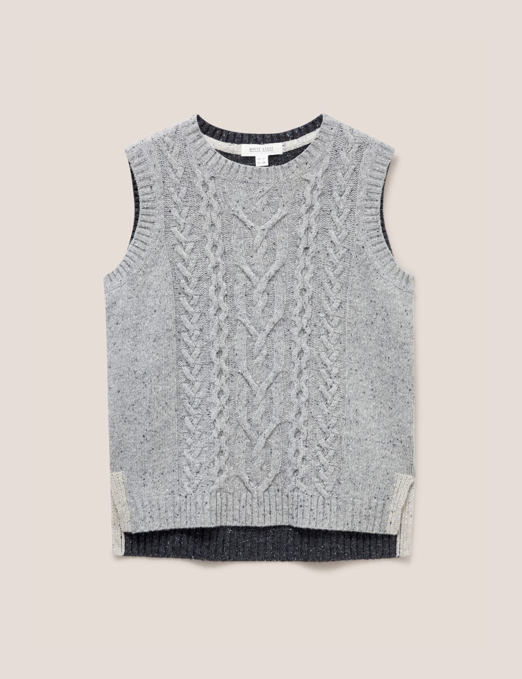 Wool Rich Cable Knit Knitted Vest image 2