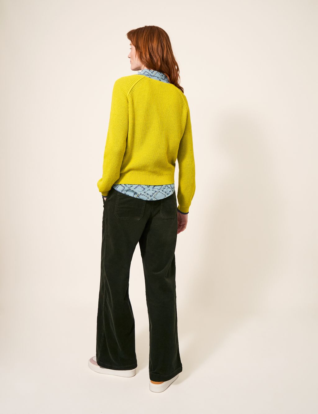 Wool Rich Ribbed Notch Neck Jumper image 5