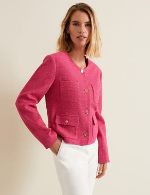 Phase Eight Womens Short Jacket - 10 - Pink, Pink
