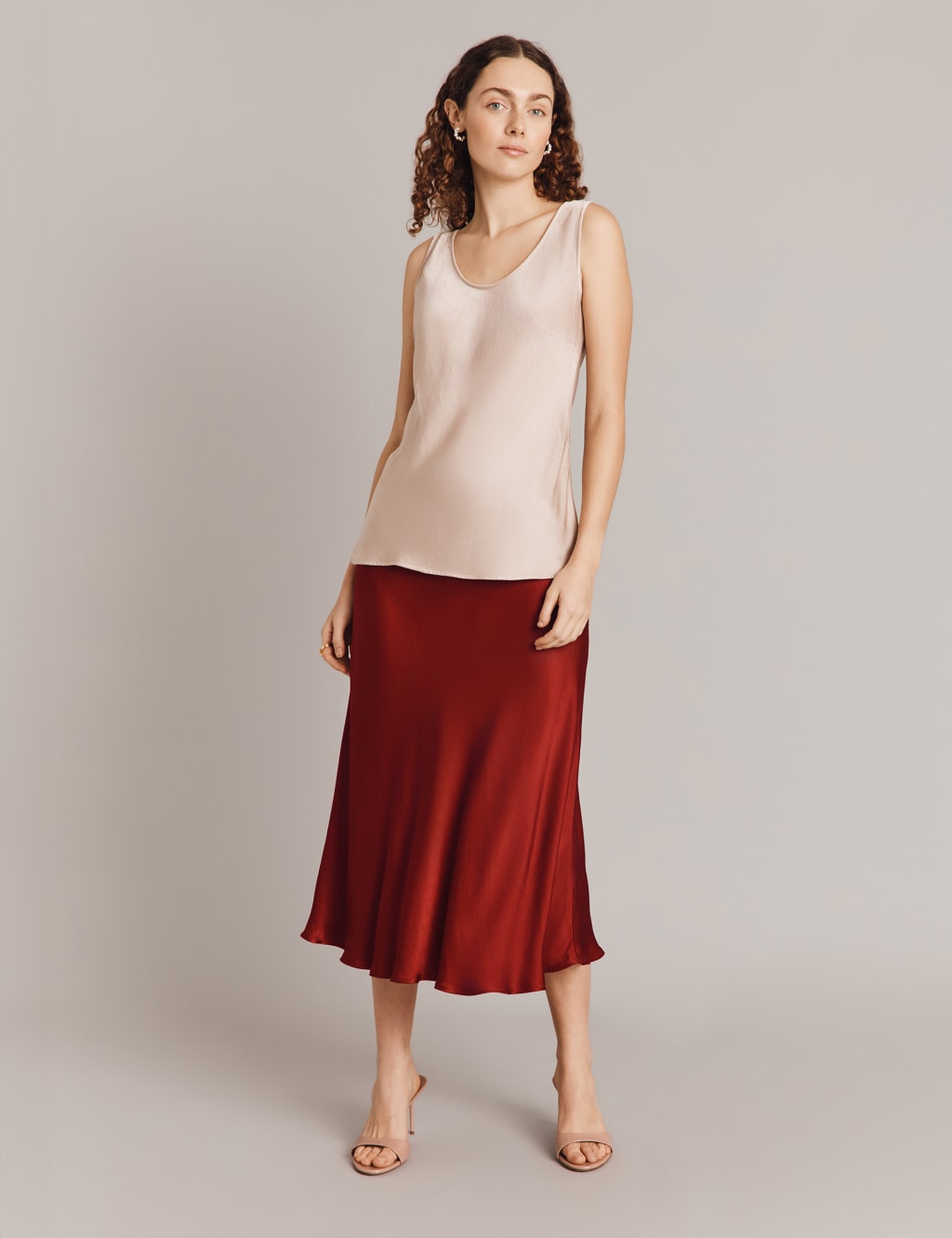 Midi Slip Skirt