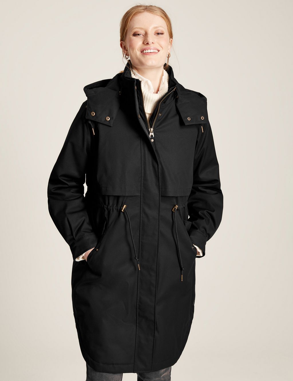 Waterproof Hooded Longline Raincoat image 1