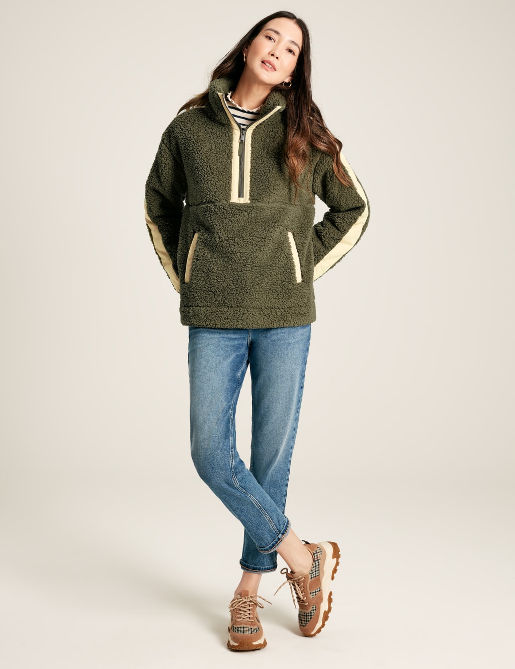 joules cowl neck hoodie