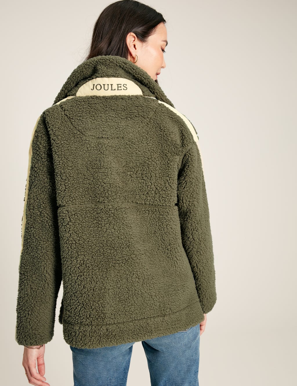 Borg Funnel Neck Half Zip Sweatshirt image 4