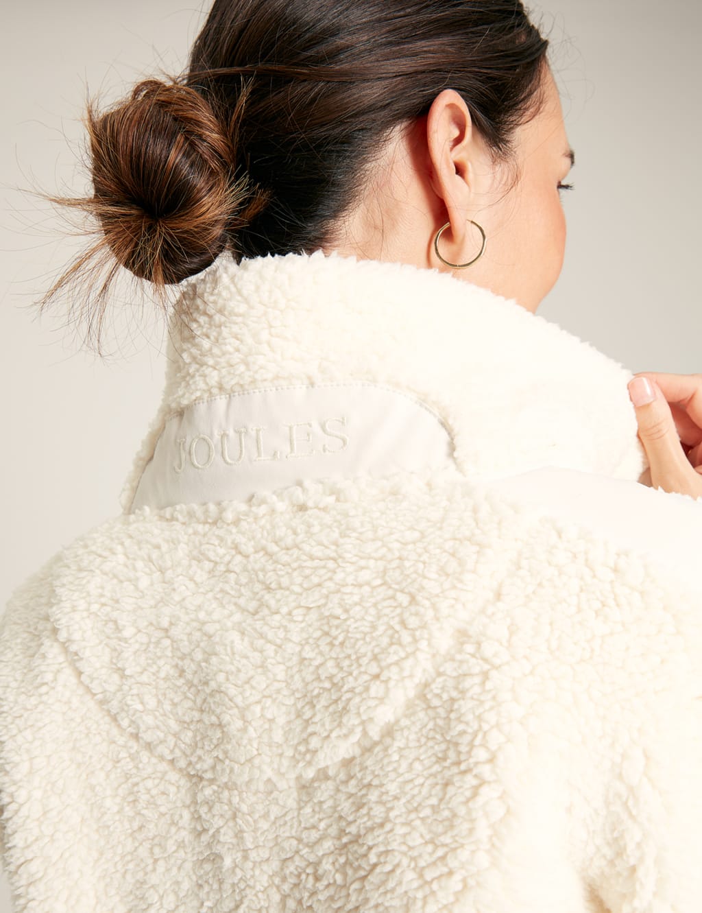 Borg Funnel Neck Half Zip Sweatshirt image 7